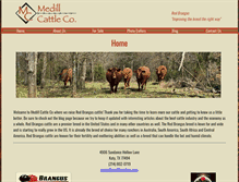 Tablet Screenshot of medillcattleco.com